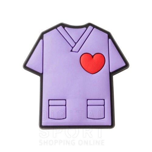 PIN JIBBITZ PURPLE SCRUB SHIRT