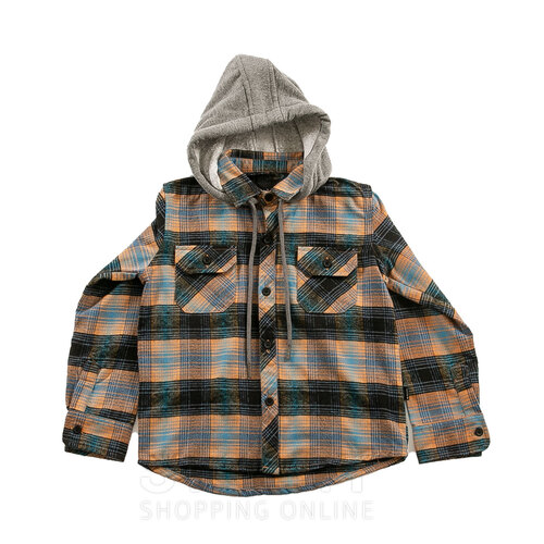 CAMISA FLANNEL HOODED KIDS