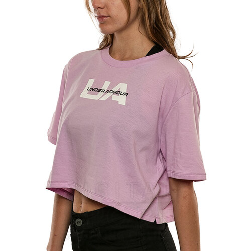 REMERA BOXY CROP BRAND